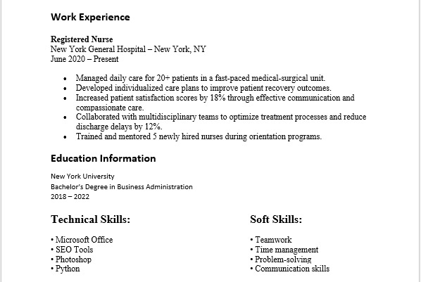 How to Prepare a Resume