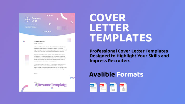 Professional cover letter templates designed with modern layouts, ATS-friendly structure, and clear sections for effective job applications.