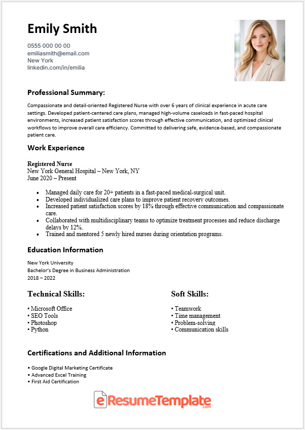 resume templates word download